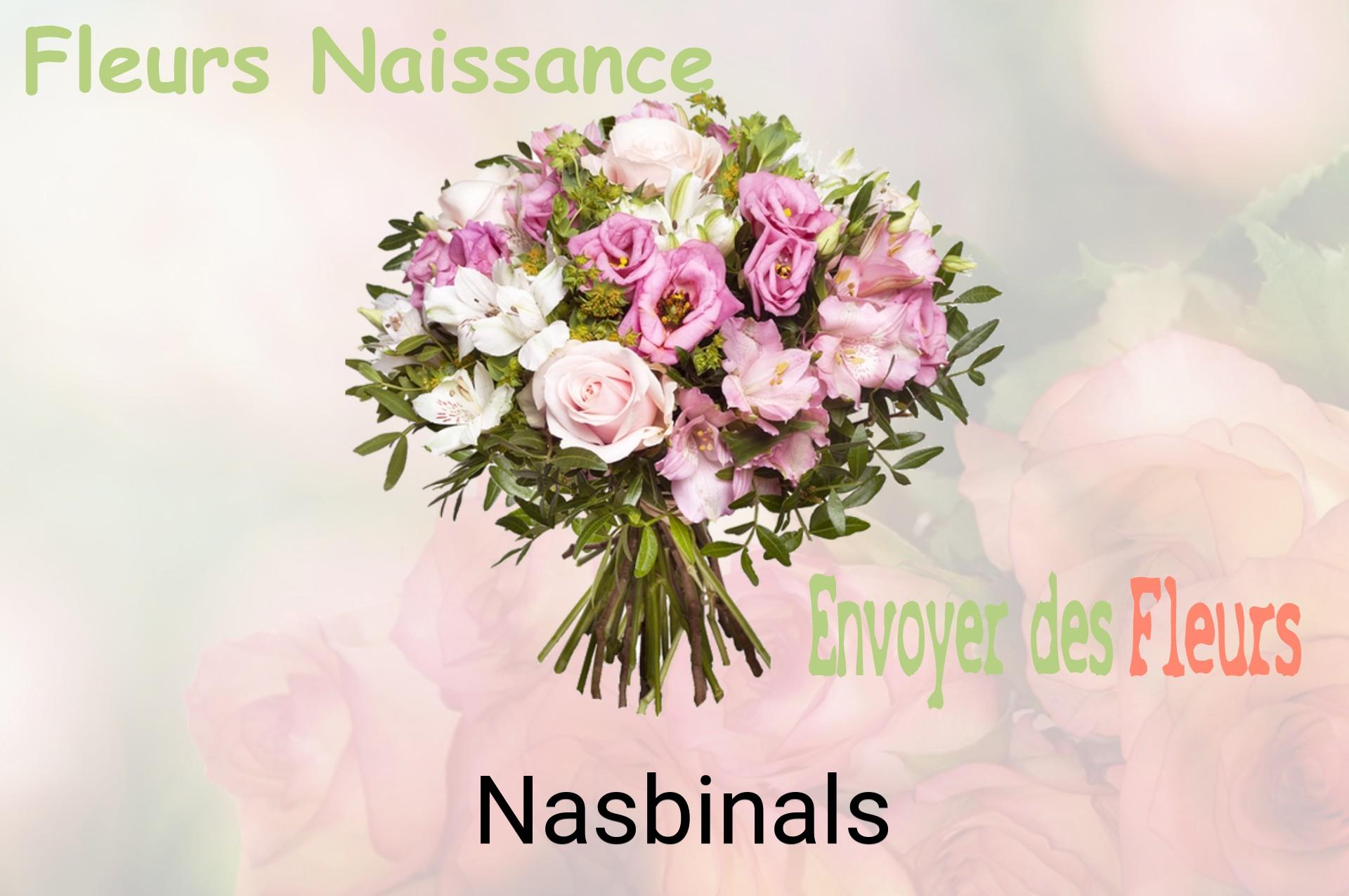 Bouquet de fleurs de naissance livré à Nasbinals