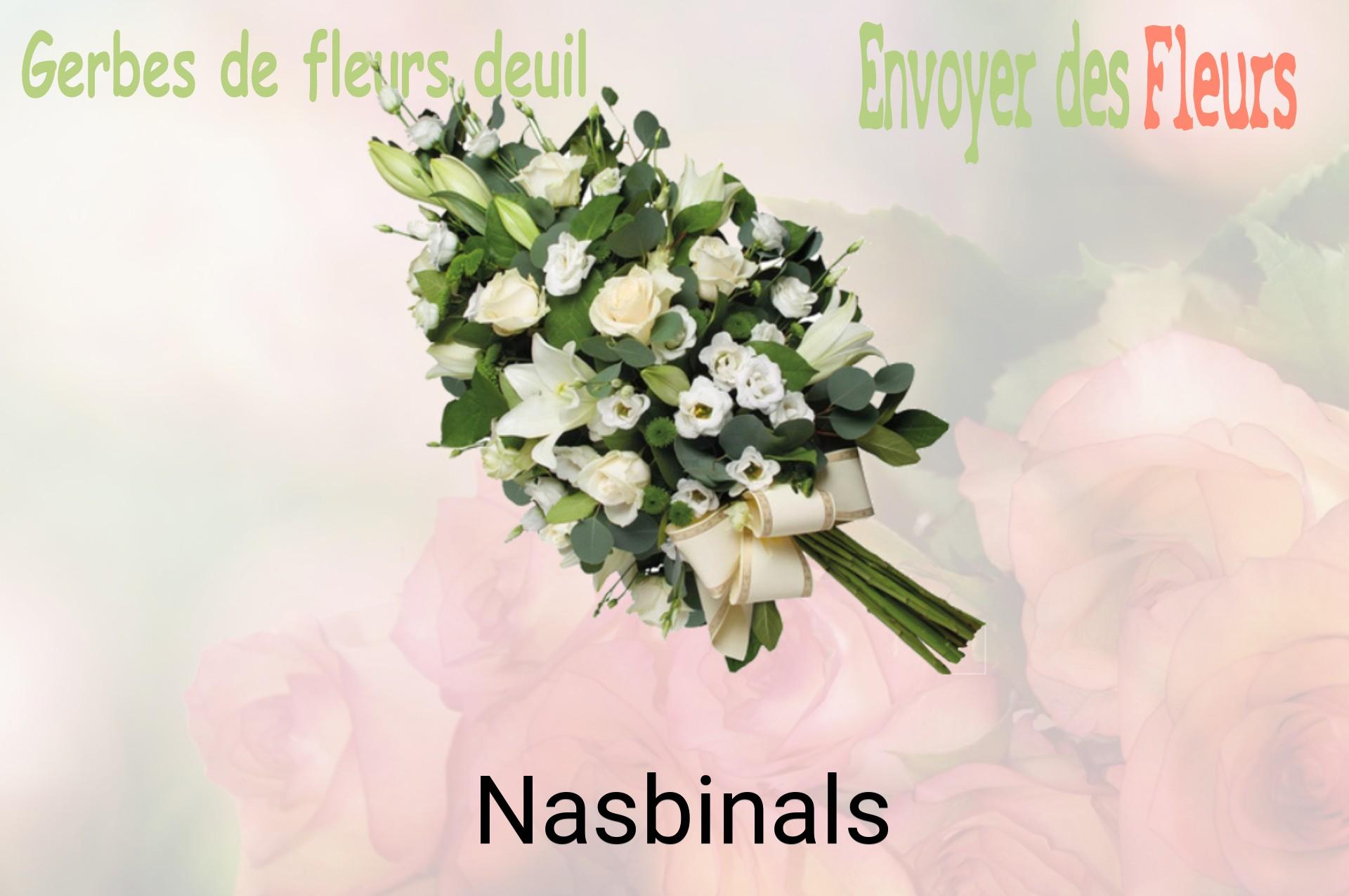 Gerbe de fleurs de deuil livrée à Nasbinals